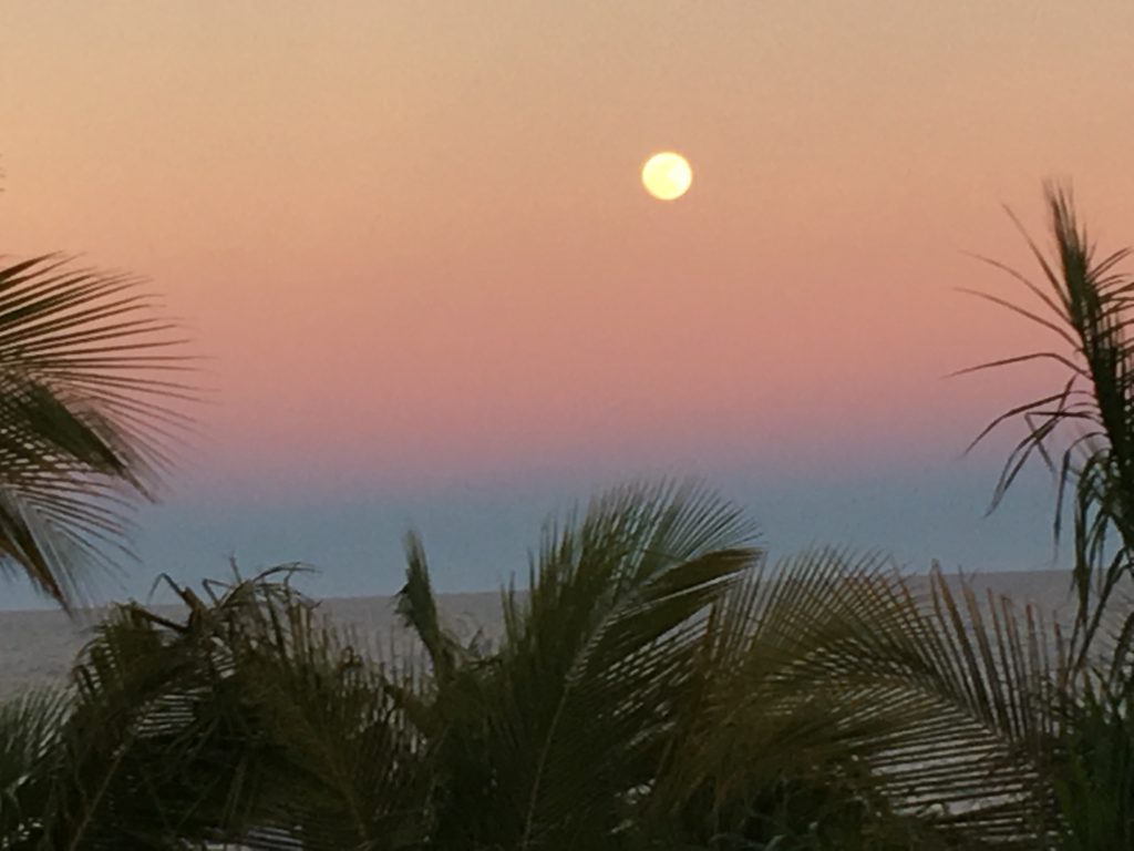 Full Moon Rising Over the Sea of Cortez