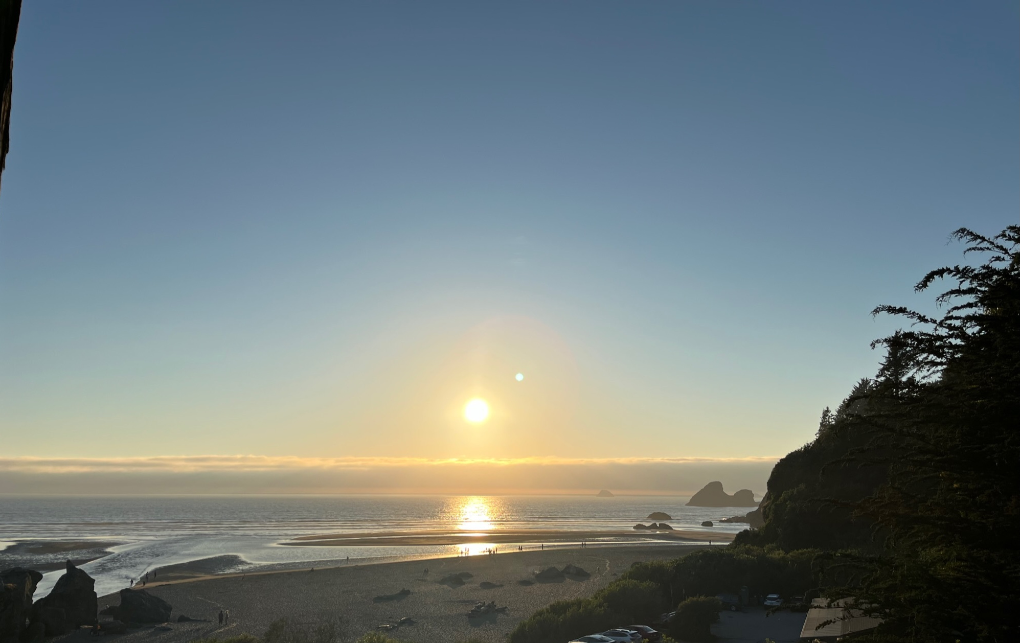 Sunset Trinidad cliffs